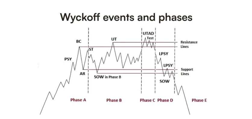 Whykoff 6 Pattern Wyckoff Theory: Distribution | Headway