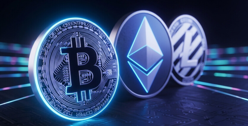 ¿Puedes nombrar dos de las tres principales criptomonedas según su valor de mercado?
