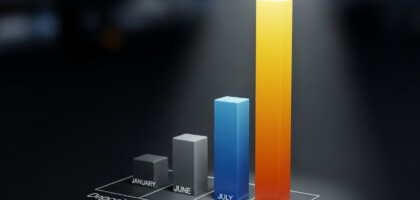 In Which Month Was the Peak of the Largest Deposit Made: January, June, July, or August?