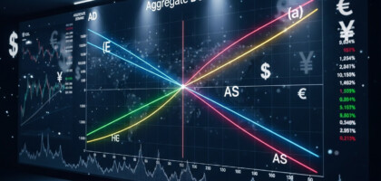 Forex Market’s Impact on GDP: An Analysis with Aggregate Demand and Supply Graphs