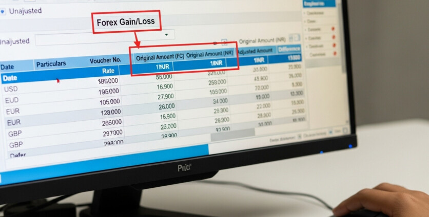 How to Enable and Manage Unadjusted Forex Gain or Loss in Tally Prime ...