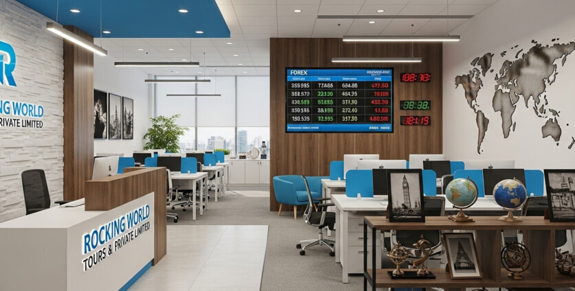 Overview of Rocking World Tours and Forex Private Limited in New Delhi: Company Profile and Visual Insights