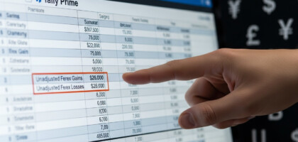 Understanding and Mitigating Unadjusted Forex Gains and Losses in Tally Prime