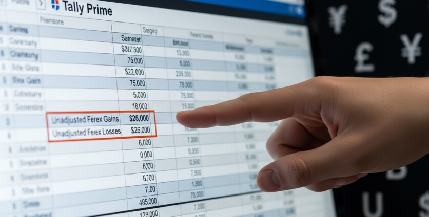 Understanding and Mitigating Unadjusted Forex Gains and Losses in Tally Prime