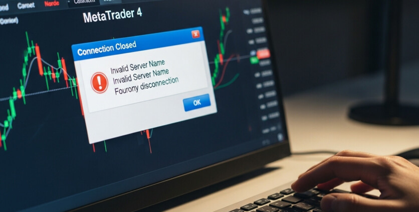 MetaTrader 4 Connection Closed: Troubleshooting Invalid Server Name Errors