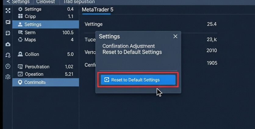 MetaTrader 5: A Step-by-Step Guide to Resetting to Default Settings