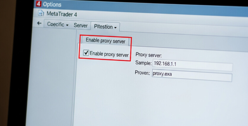 MetaTrader 4: Configuring Proxy Server Settings