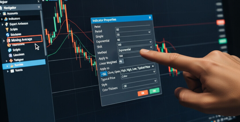 Adding a Moving Average Indicator in MetaTrader 5: A Step-by-Step Guide
