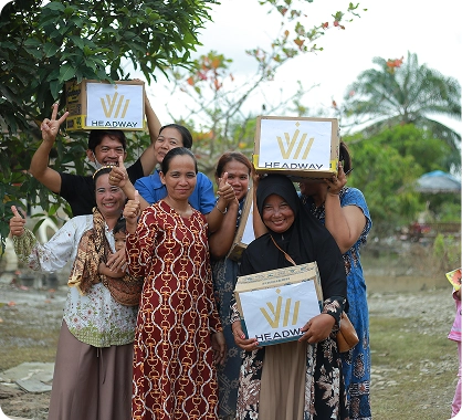 Bantuan banjir di Langkat, Sumatera Utara, Indonesia