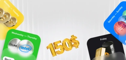 Bonus de $150: Explore mercados y retire ganancias gratis