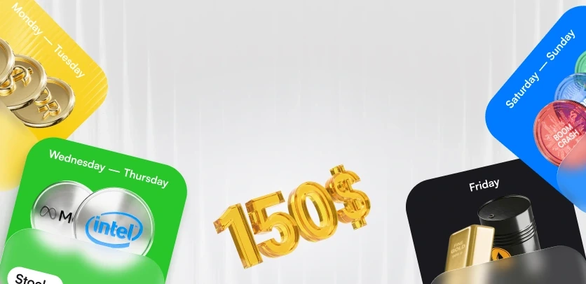 Bonus $150: Khám phá thị trường và rút lợi nhuận miễn phí